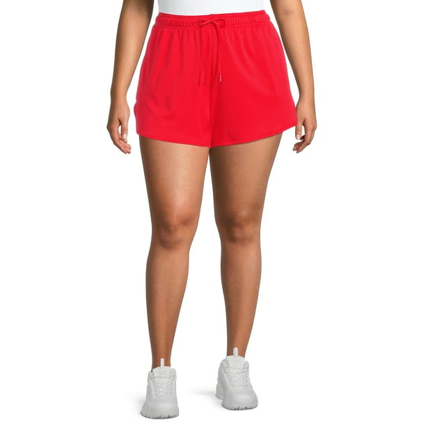 Athletic Works Women’s Plus Size Mesh Shorts, Sizes 1X4X