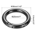thumbnail image 2 of Unique Bargains Black Zinc Alloy Spring Gate O Ring Snap Clip Buckles (10 Pack), 2 of 5