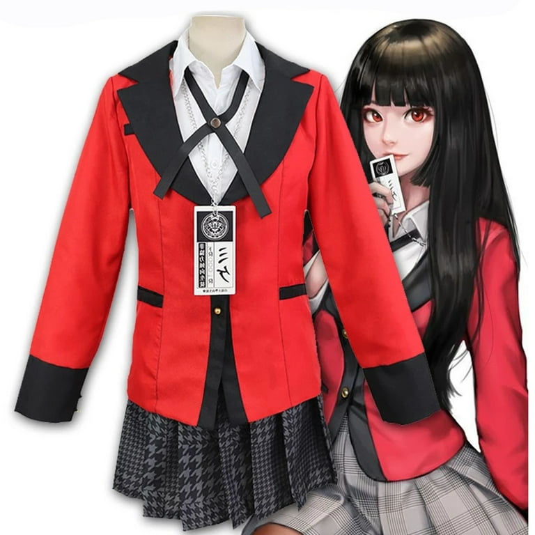 Anime Kakegurui Yumeko Jabami Costumes 6pcs/set 