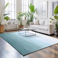 thumbnail image 3 of Area Rugs 3'x5', Coastal Wave Carpet Runner Indoor Outdoor Rugs Home Decor Aesthetic, Summer Ocean Nautical Beach Ombre Sky Blue Non Slip Mats Washable Accent Rug for Living Room Bedroom, 3 of 8