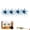 B, variant on Dice Baits for Bass Fishing 4Pcs Soft Lures with Reflective Sequins, Floating Swimbait for Freshwater Saltwater