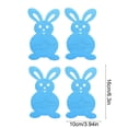 thumbnail image 3 of KTTECTOA 4PCS Easter Rabbits Silverware Pocket Cutlery Pouch Festal Table Decor Cutlery Storage Bag Table Setting Supplies Clearance Home and Kitchen Canada Days Home Goods Home Decor, 3 of 6