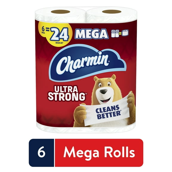 Charmin Ultra Strong Toilet Paper, Mega Rolls, 6 Count
