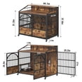 thumbnail image 2 of Jaula para perros BOINN, resistente, 112 cm, con 3 puertas y cuenco, 2 of 7