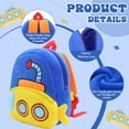 thumbnail image 4 of Lomyolo Kids Backpack for Boys Girls 2-6 Years | Cute Cartoon Car Shaped Backpack, Plush Soft Mini Travel Bag for Kids | Machine Washable - Submarine, 4 of 5