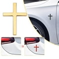 thumbnail image 4 of ZOUBAOQ 2 Pcs 3D Metal Jesus Christ Cross Decal Fade-Proof, Weatherproof, Built to Last for Cars, 4 of 8