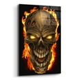 thumbnail image 2 of Epic Art 'Zombie Fire Skull' by Flyland Designs, Acrylic Glass Wall Art, 16"x24", 2 of 8