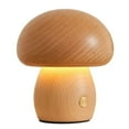 thumbnail image 2 of Wadan Lampe Champignon en Bois Rechargeable – Veilleuse Portable à Intensité Réglable et Cadeau Unique, 2 of 7