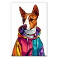 thumbnail image 3 of Hudo Wall Art - Funny Dog Canvas Poster for Kids' Room - Basenji Dog colorful art print, Canvas Painting Puppy Artwork, Watercolor Artwork Print For Bedroom, 3 of 5