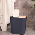 thumbnail image 7 of Kitchen Trash Can, Step-On Garbage Can with Lid, Tall Kitchen & Bathroom Trash Can, Small Office Waste Bin, Gray - Xuniizn, 7 of 7