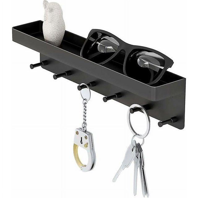 Porta llaves de pared ZHCH metal negro gancho para puerta perchero de pared