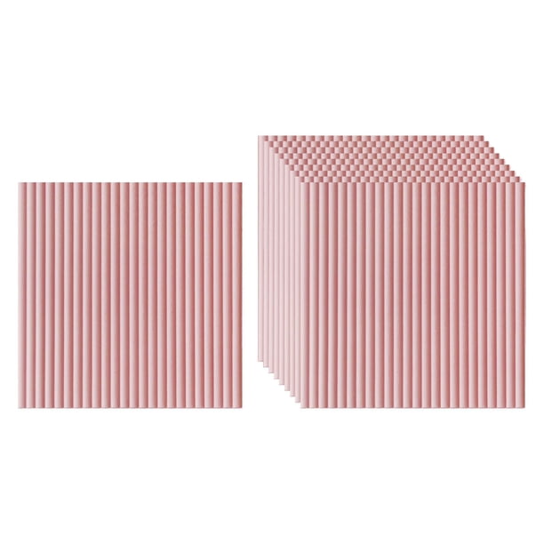 10x PE Espuma Cilindro Decorativo Resistencia a Mural Panel de pared Extraíble 3D Pegatinas de pared para dormitorio Hogar , Rosado Macarena Pegatinas de pared Calcomanías