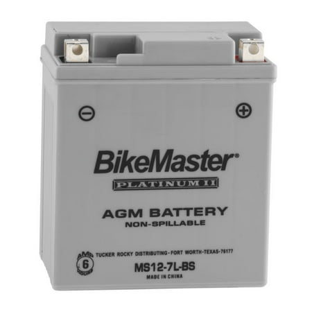 Bikemaster Agm Platinum Ii Battery Ms12 7l Bs For Honda Crf250l 2013
