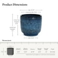 thumbnail image 2 of LuxenHome 15.75" Dia Large Ceramic Planter Pots for Plants, Teal Blue Round Glazed Planter with Drainage, 2 of 8