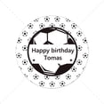 thumbnail image 1 of Pegatinas de decoración para fiesta temática de fútbol, Texto personalizado, feliz cumpleaños, decoración de fiesta de fútbol, 1 of 4