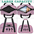 thumbnail image 5 of Qzaxky Custom Dance Bag Personalized Gym Bag Duffle Bag Large Dance Bag for Girls with Name Overnight Bag Mermaid Pink, 5 of 7