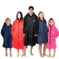 thumbnail image 7 of Swim Parka for Youth and Adults | Heavy-Duty Towel-Lined Weatherproof Swimming Jacket for Men, Women, and Kids (Red-Small) by COR Surf, 7 of 7