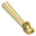 thumbnail image 1 of Cucharón de helado de 7 pulgadas de Uxcell, cucharón de galleta de aleación de aluminio antiadherente, tono dorado, 1 of 6