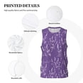 thumbnail image 3 of Honeii Lavender Flowers print basktball shirt for men and women, Unisex basketball jersey for Theme party-Small, 3 of 6