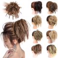 thumbnail image 1 of Chignon Désordonné Pièce de Cheveux Extension de Cheveux avec Bande Élastique Chignon Ondulé Extensions de Cheveux Synthétiques Chouchous Chignons Postiche pour Femmes, 1 of 7