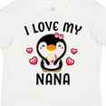 thumbnail image 4 of Inktastic I Love My Nana with Cute Penguin and Hearts Girls Toddler T-Shirt, 4 of 5