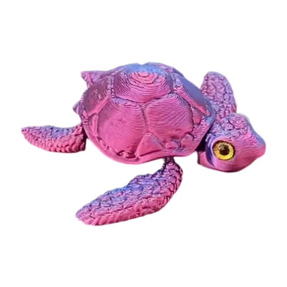 3D Printed Sea Turtle Realistic Sea Turtle Statues,3D Printed with Flexible Articulated Joints for Home Decors