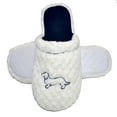 thumbnail image 2 of Millffy Womens Indoor pregnancy slippers dachshund House Comfy bedroom terry slippers (US 7-8, White Dachshund), 2 of 3