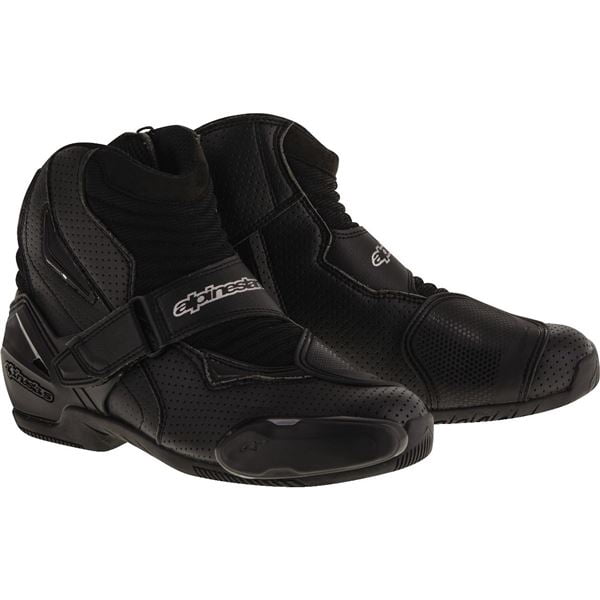 Alpinestars SMX-1 R Vented Motorcycle Boots Men\'s Size 9 US Black Strap Zip SMX-1 R V2 Vented - Black Motorcycle Boots | Alpinestars® main image 4