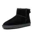 thumbnail image 4 of Botas de nieve para hombre, de invierno, acolchadas, cálidas, de cuero, a la moda, botas cortas para mujer, para estudiantes, zapatos de algodón con fondo suave y frío, 4 of 5