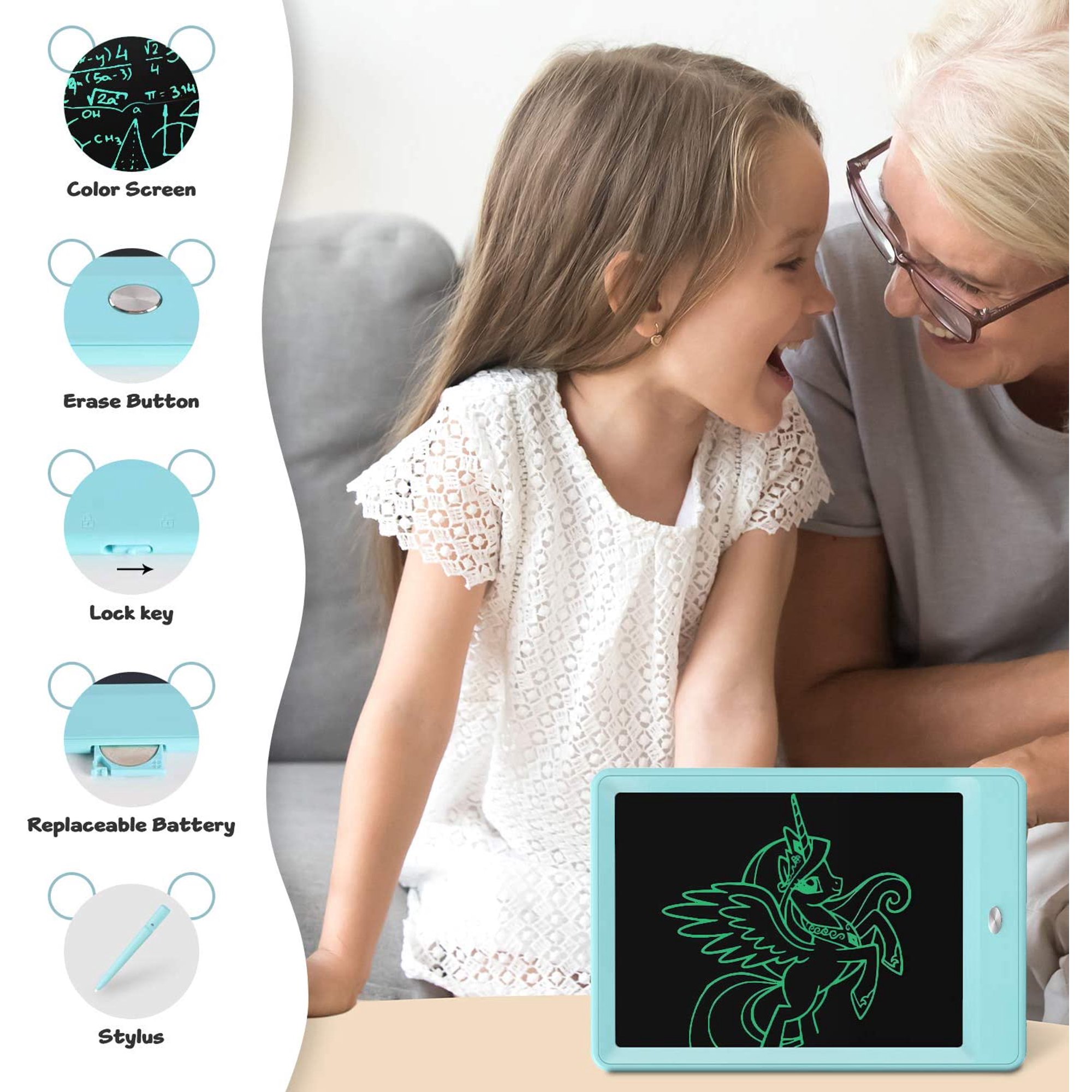 3 Stylets Pour Tablette à Dessin LCD – Remplacement, Pour Enfants, Dessin, écriture – Couleurs Assorties