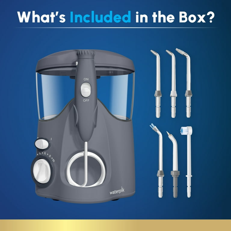 Waterpik Ultra Water Flosser with 10 Settings, 6 Tips, ADA