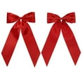 thumbnail image 6 of WMGHA Christmas Red Bow Garland Banner, 1 String of 8 Pre-Strung Satin Ribbon Bow Party Hanging Garland Decoration for Birthday,Valentine's Day Christmas Holiday Party Supplies(2m), 6 of 6