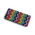 thumbnail image 2 of DistinctInk Clear Shockproof Hybrid Case for iPhone 7 PLUS / 8 PLUS (5.5" Screen) - TPU Bumper, Acrylic Back, Tempered Glass Screen Protector - Rainbow Chevron, 2 of 9