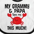 thumbnail image 4 of Inktastic Grammy and Papa Love Me Boys or Girls Baby Bib, 4 of 4