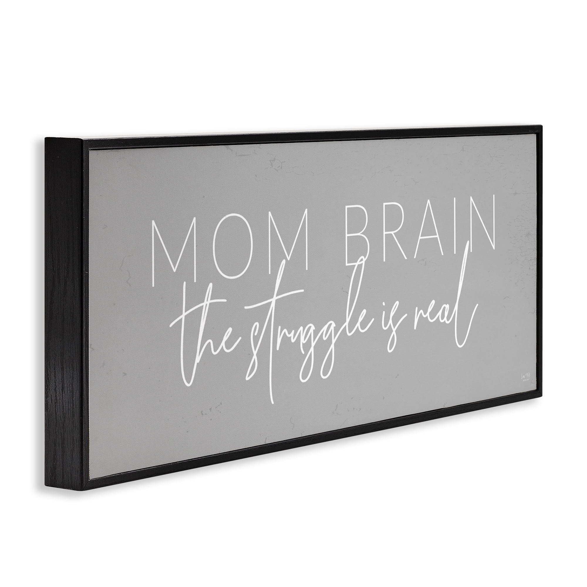 Stupell Industries Mom Brain Struggle Black Framed Giclee Art, design by Lux + Me Designs