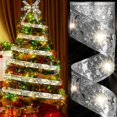 thumbnail image 1 of YQHWQ 100m Christmas Tree Ribbon Fairy Lights, 1 of 5