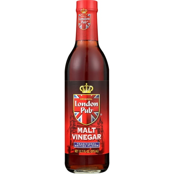 London Pub Malt Vinegar, Traditional British Flavor – Zesty & Robust Taste 12.7 oz (Pack of 6)