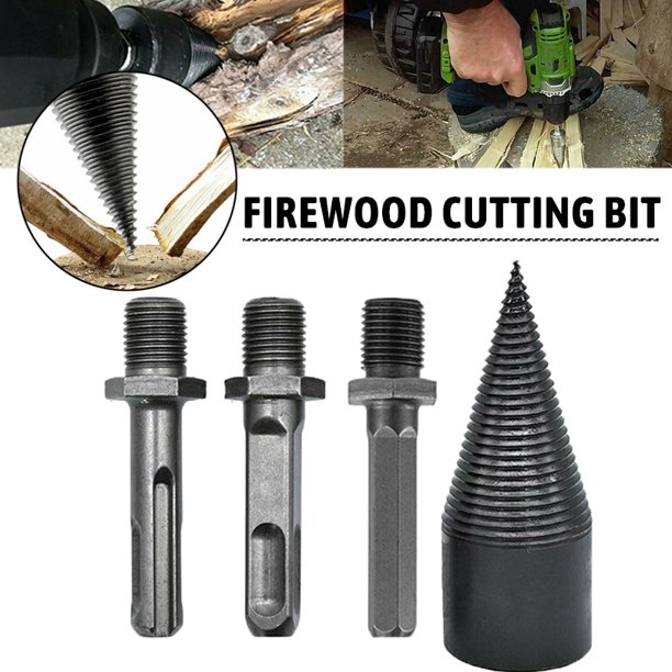 High Speed Twist Firewood Drill Bit Log Wood Splitter Screw Splitting
