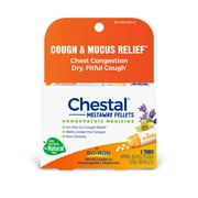 Boiron Chestal Pellets, Homeopathic Medicine for Cough & Mucus Relief, Chest Congestion, Dry, Fitful Cough, 2 x 80 Meltaway Pellets, 160CT