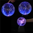 thumbnail image 3 of Matsuzay Globo de cristal relámpago de 6/8 pulgadas, esfera electrostática sensible a la luz azul, juguete de escritorio, luces nocturnas, decoración Iluminación y accesorios 6 pulgadas Matsuzay HA024415-01, 3 of 6