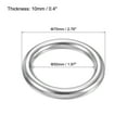 thumbnail image 2 of 50mmx70mm Dia 304 Stainless Steel O Ring Seamless Welded O-Ring for DIY 2 Pack, 2 of 5