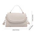 thumbnail image 2 of Bolso Mensajero Cruzado para Mujeres Con Bolsillo Interno PU Cuero Sólido Viajar Por, 2 of 9