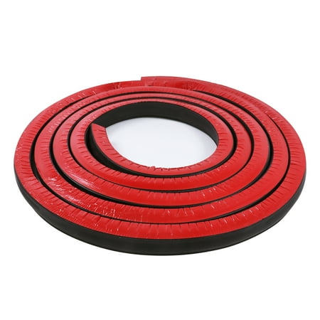 

D Shape Weather Striping Automotive Door Rubber Seal Strip with Self-Adhesive 1 Wide Black