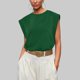 thumbnail image 3 of MKLEKYY Camiseta Mujer Camisetas Básicas De Verano Para Mujer, Camisetas Informales Sin Mangas Holgadas Con Mangas Cortas Talla S, 3 of 3