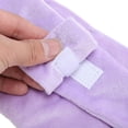 thumbnail image 2 of LAZIOEGR Soft Comfortable Weighted Sleeping Eye Cover Hook and Loop Fastener Closure for Nighttime Deep Sleep Travel Meditation Adjustable Light Blocking Nylon Gel Mask, Purple, 2 of 9
