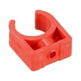 thumbnail image 4 of Unique Bargains PVC Pinces Clips, 50 Pack Adapté pour 16mm (5/8 ') OD Support de Cintre de Tuyau, Rouge, 4 of 6
