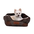thumbnail image 5 of Vibrant Life Small Cozy Cuddler-Style Dog & Cat Bed, Bed with High Walls, Brown, 5 of 7