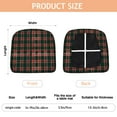 thumbnail image 3 of Green and Red Christmas Plaid Seat Covers for Dining Room Chairs Set Of 4,Stretch Printed Washable Chair Seat Cover with Elastic Ties and Button,Removable Waterproof Couch Cushion Covers, 3 of 6