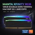 thumbnail image 2 of G.SKILL Ripjaws M5 Neo RGB Series 16GB 288-Pin PC RAM DDR5 6000 (PC5 48000) Desktop Memory Model F5-6000J3636F16GX1-RM5NRK, 2 of 4