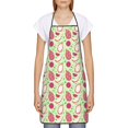 thumbnail image 2 of Naloa 1Pack Adjustable Bib Apron Waterdrop Resistant Cooking Kitchen Aprons for Women Men Chef, Dragon Fruit 1 Print, 2 of 5
